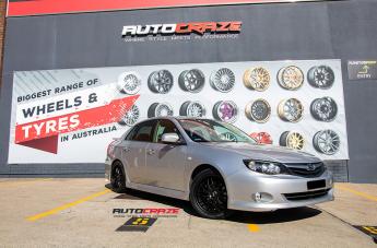 SUBARU IMPREZA CHEETAH SPORTS BLACK SUEDE